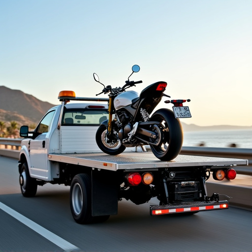 Servicio de gr&uacute;a para motos